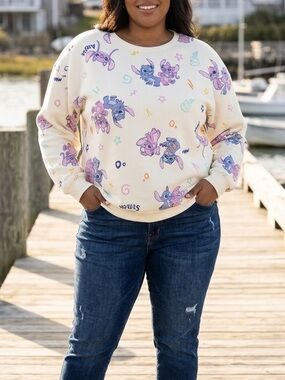 NWOT Disney Lilo & Stitch "Stitch & Angel" Crewneck - Size 1X